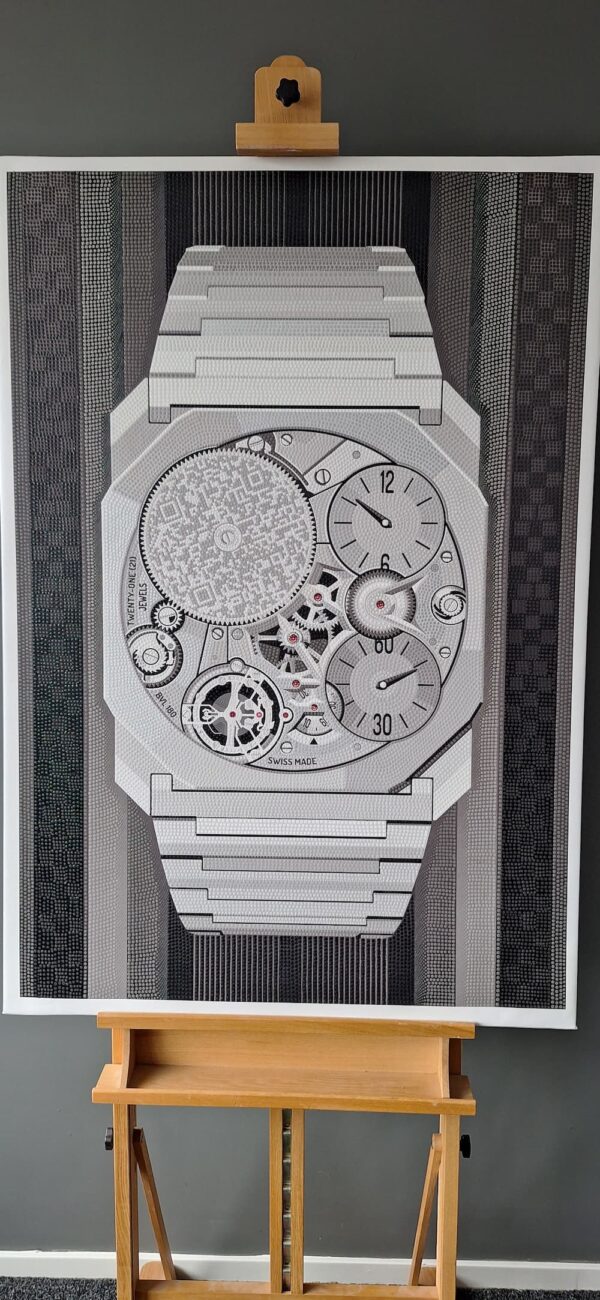 Bulgari Octo silver original 78 x 115 cm