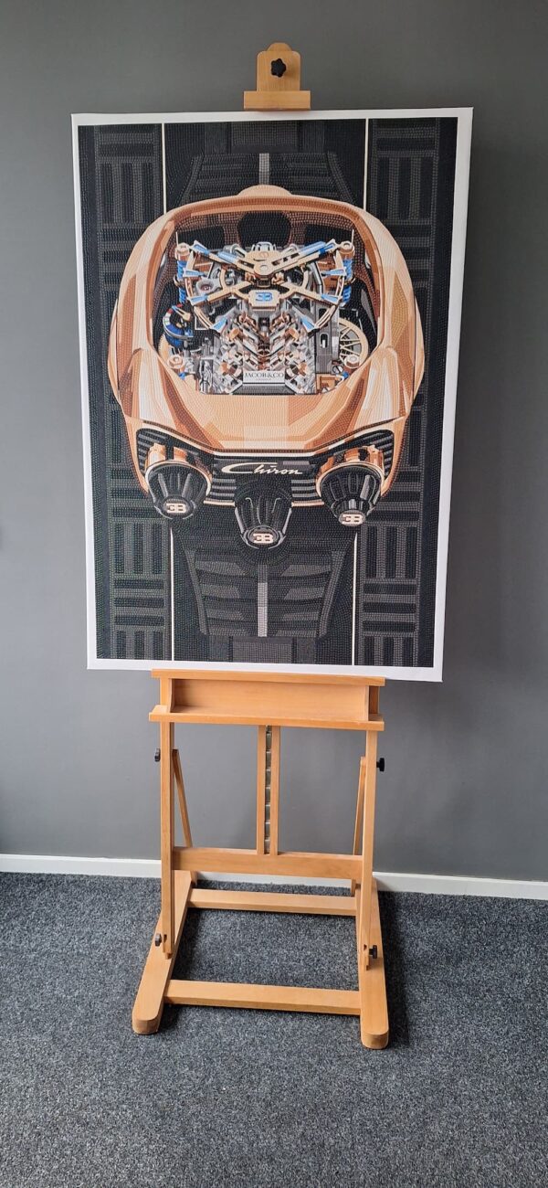 Jacob&co Bugatti Chiron original painting 78 x 115 cm