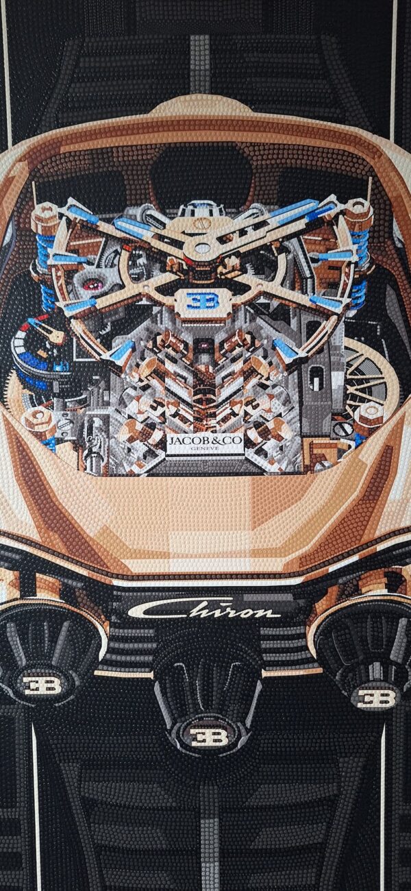 Jacob&co Bugatti chiron design in frame