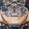 Jacob&co Bugatti Chiron original painting 78 x 115 cm