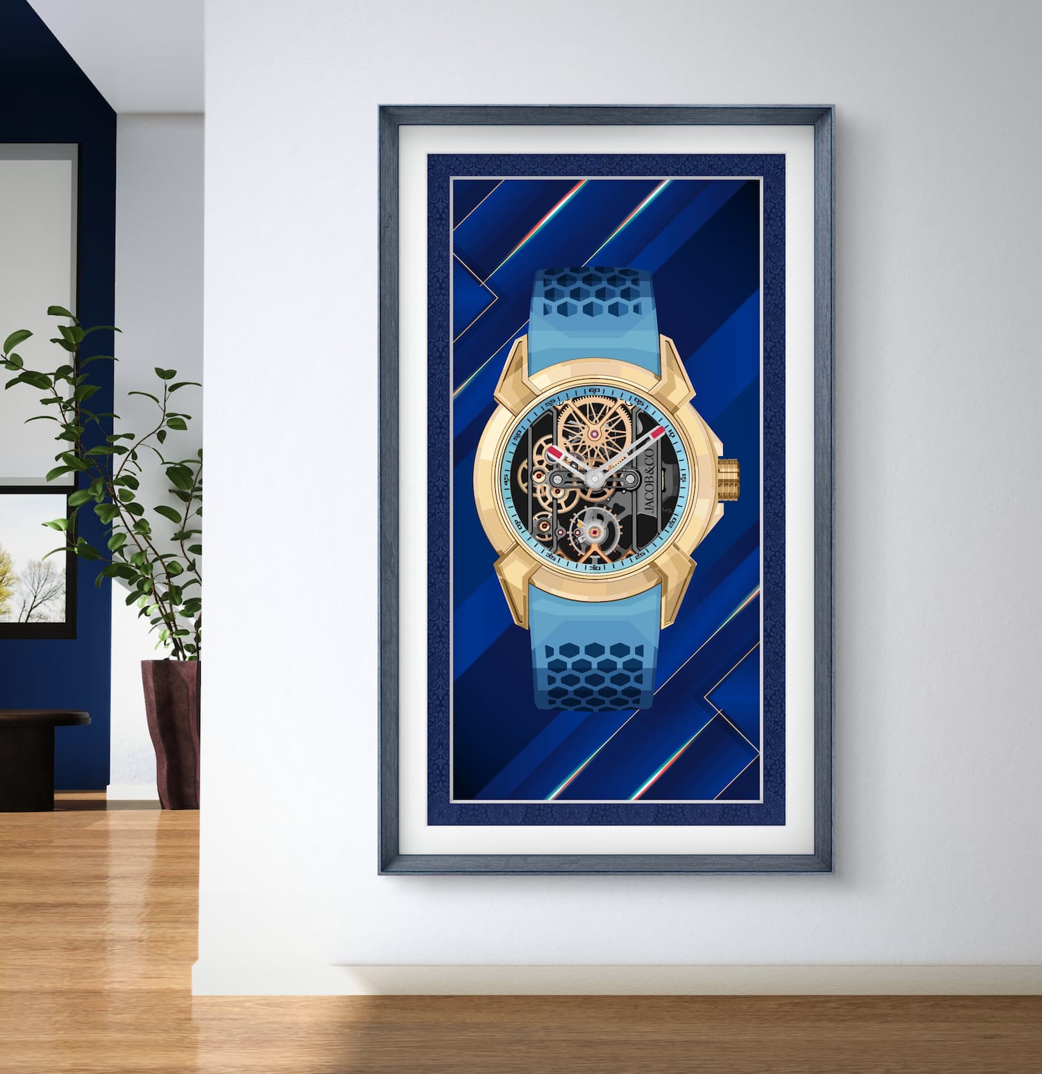 Jacob&co Epic x Skeleton design in frame